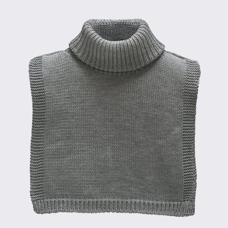 Ullava Turtleneck Collar, Grey - Women's