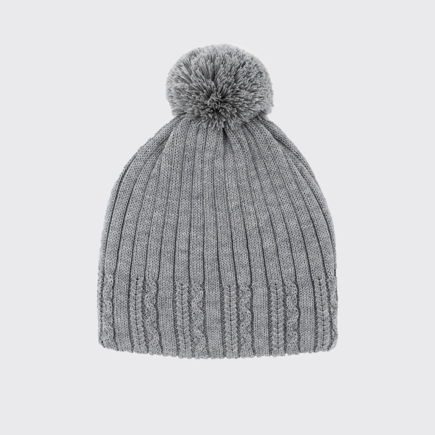 Mielo Pom Beanie, Gray - Women's