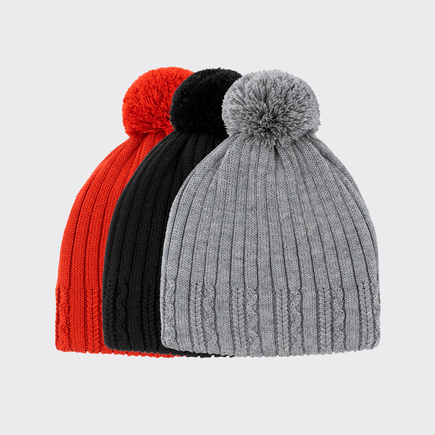 Mielo Pom Beanie, Gray - Women's