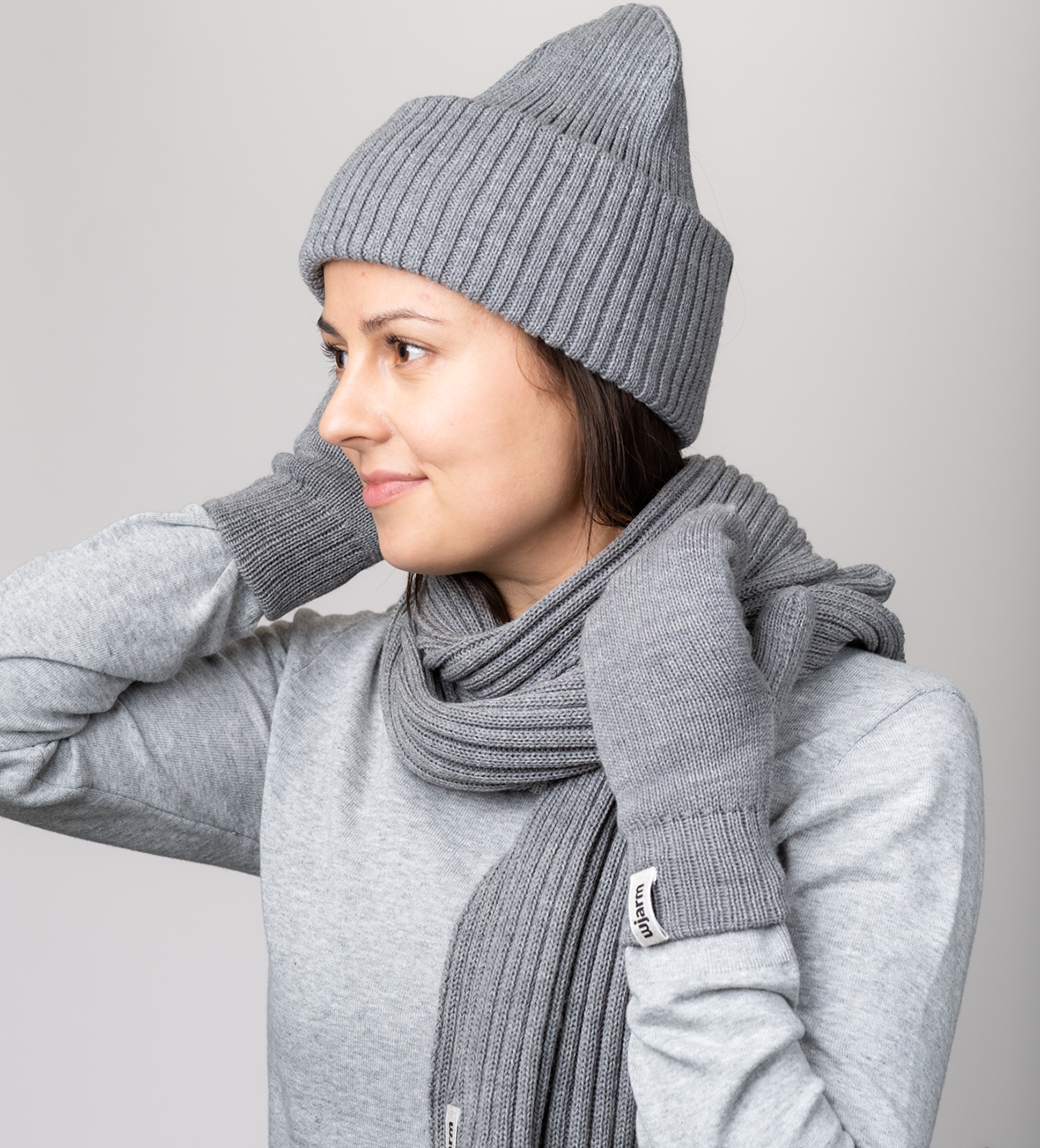 Ilakka Hight Top Beanie, Gray - Women's