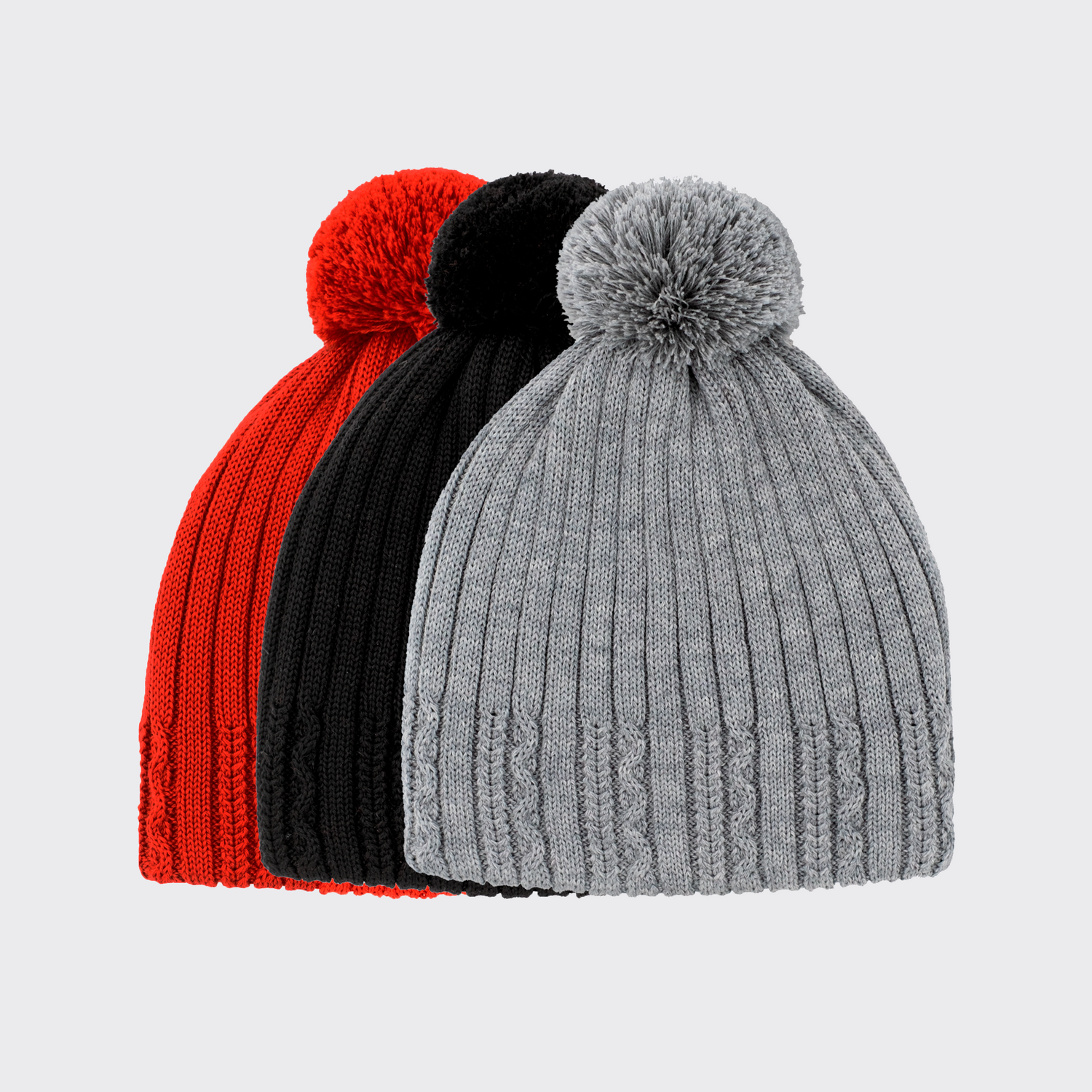 Mielo Pom Beanie, Gray - Children's